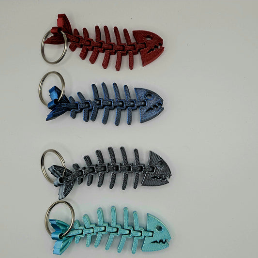 Marine Life "FISHBONES KEYCHAINS"